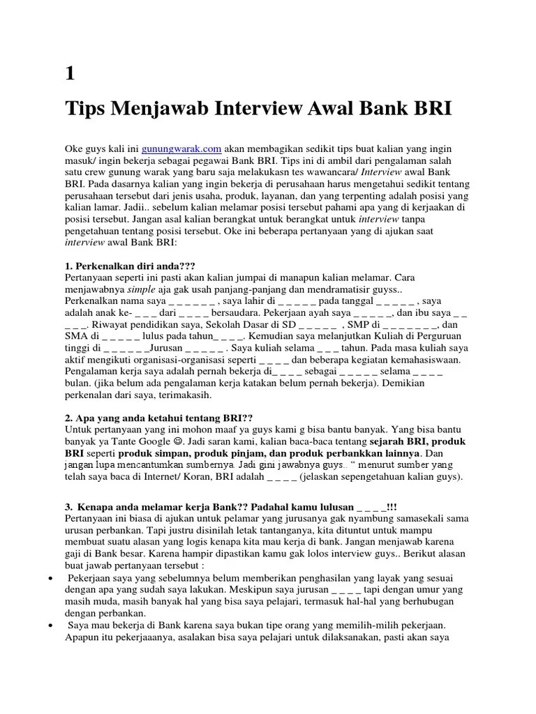 Jangan Gugup Ini 10 Pertanyaan Yang Sering Muncul Di Sesi Interview Kerja Apa Alasan Anda Melamar di Sini Job Hacks 8 - YouTube Pertanyaan Interview untuk Fresh Graduate dan Jawabannya Kisi-kisi Soal Tes Psikotes dan Wawancara di Bank BRIMANDIRIBCA dan BNI 8.