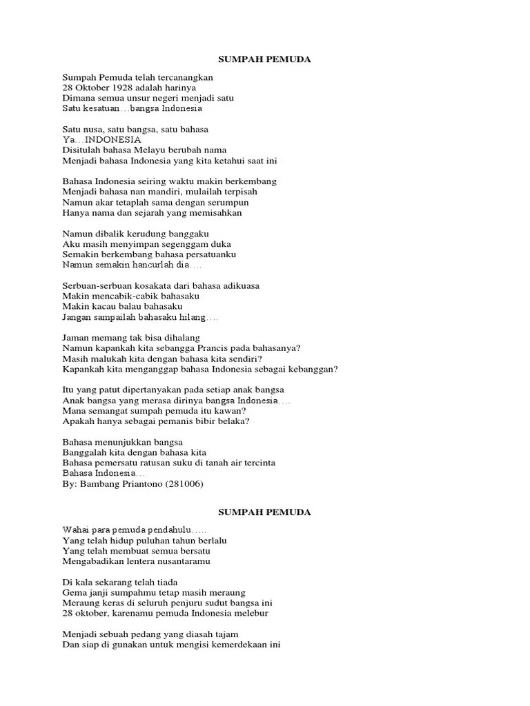 Puisi Tentang Bahasa Indonesia Pemersatu Bangsa - KT Puisi