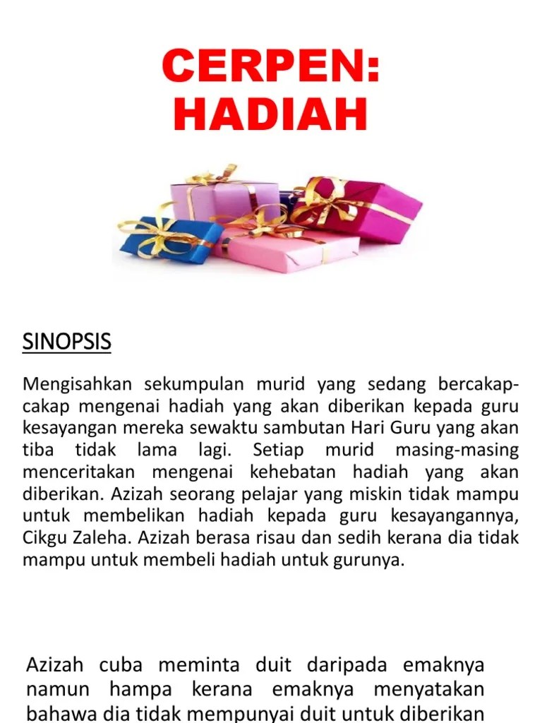 Sinopsis Drama Hadiah Tingkatan 1 Mariodsxz