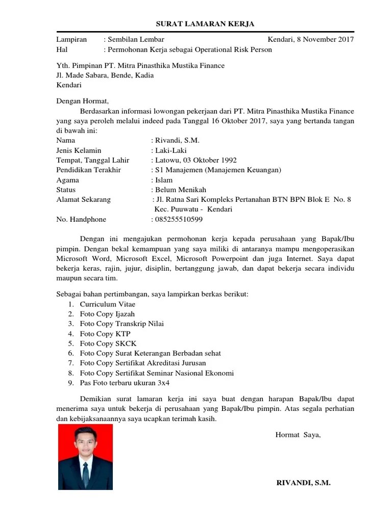 Berikut contoh surat lamaran kerja untuk fresh graduate setingkat sma dan smk yang baik dan benar sesuai dengan syarat dan format penulisan yang resmi. Surat Lamaran Kerja
