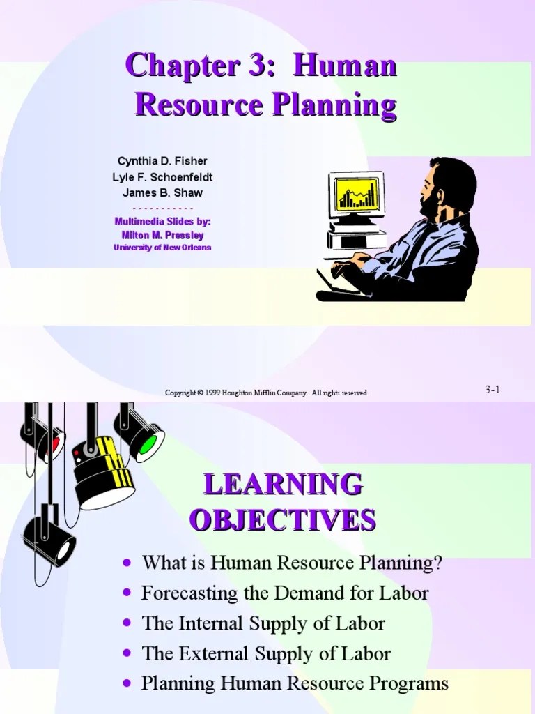 Chapter 3: Human Resource Planning | PDF | Forecasting | Markov Chain