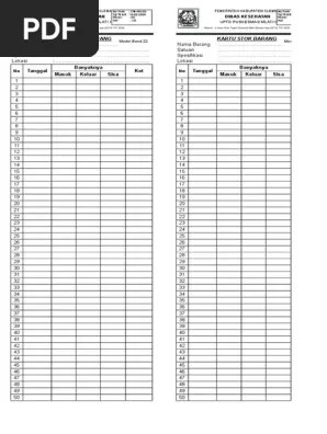 Maybe you would like to learn more about one of these? Form Kartu Stok Barang Version 1