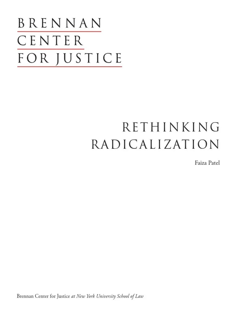 Rethinking Radicalization | PDF | Counter Terrorism | Islam In The ...