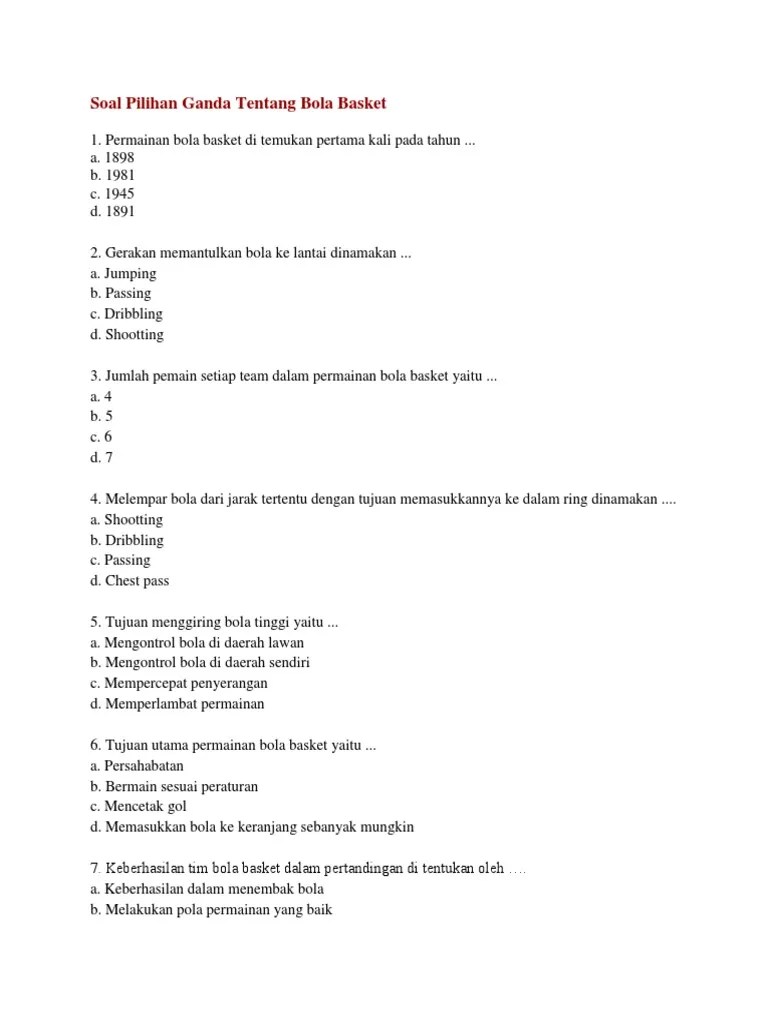 Contoh Soal Bola Basket Pilihan Ganda Dan Jawaban Basketball Players Basketball Background Basketball Permainan Bola Basket Materi Pelajaran SMPMTs Kelas 7 James AWith the help of our EssaySoft essay software your will be able to complete your school essays without worrying about deadlines- and look like aKumpulan Soal Materi Bola Basket Pilihan Ganda dan JawabanContoh soal essay tentang bola basket.