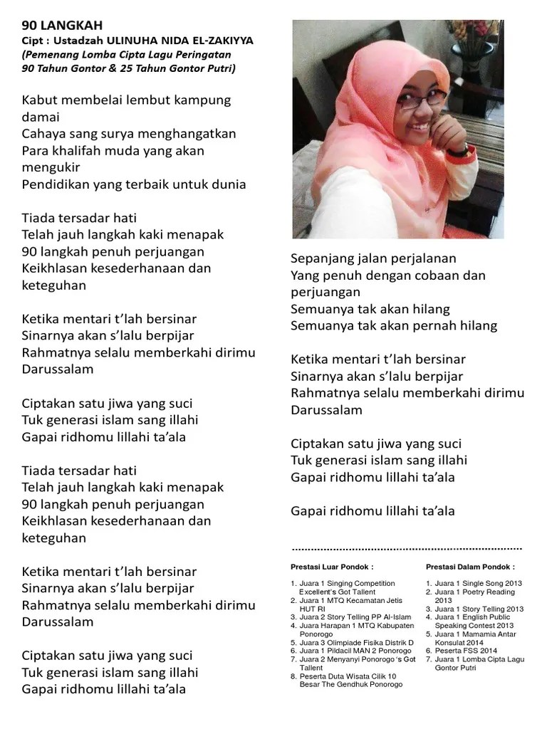 Lirik Lagu 90 Langkah | PDF