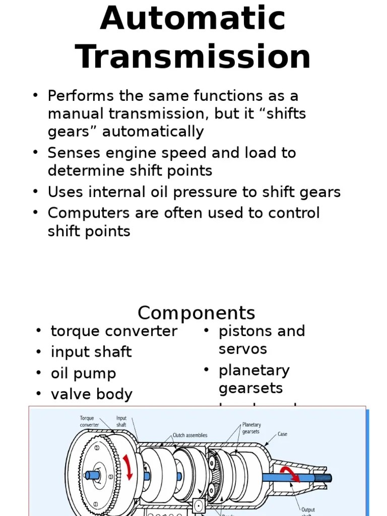 Automatic Transmission PDF | PDF | Transmission (Mechanics) | Automatic Transmission