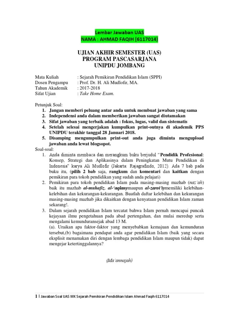 Apa kepanjangan dari sppi ? Soal Ujian Sppi Guru Paud