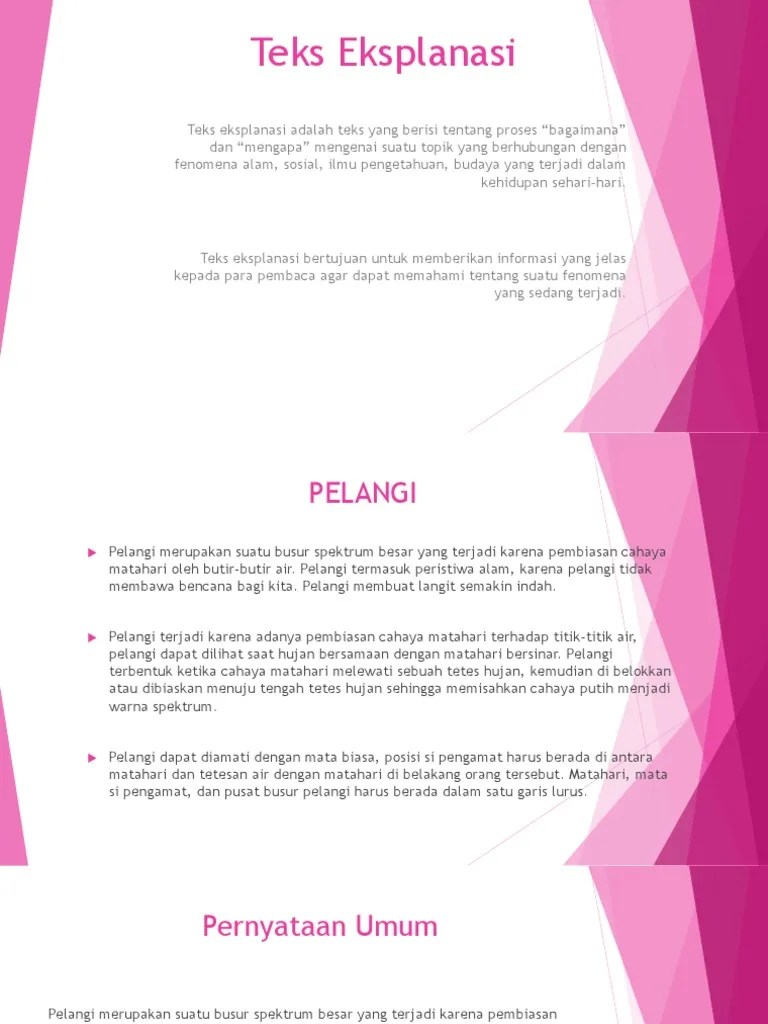 Teks Eksplanasi | PDF