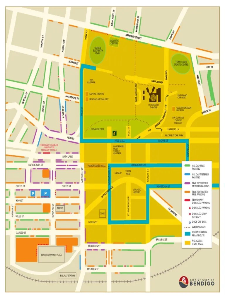 Bendigo Parking And Location Guide PDF Nature 1