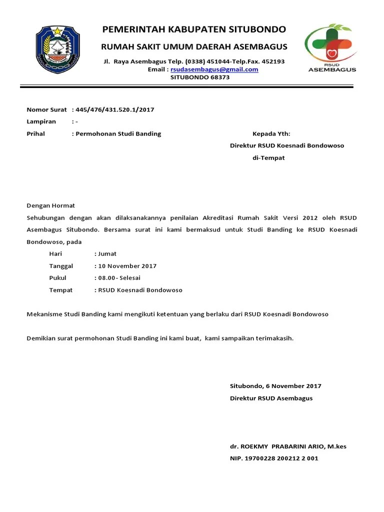 Contoh Surat Permohonan Studi Banding Bpr Cute766