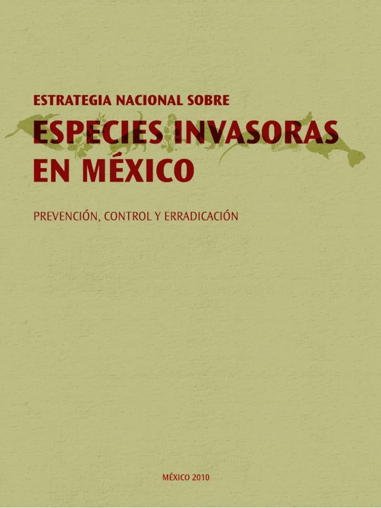 Estrategia Invasoras Mex | PDF | Especies Invasivas | Especies Introducidas