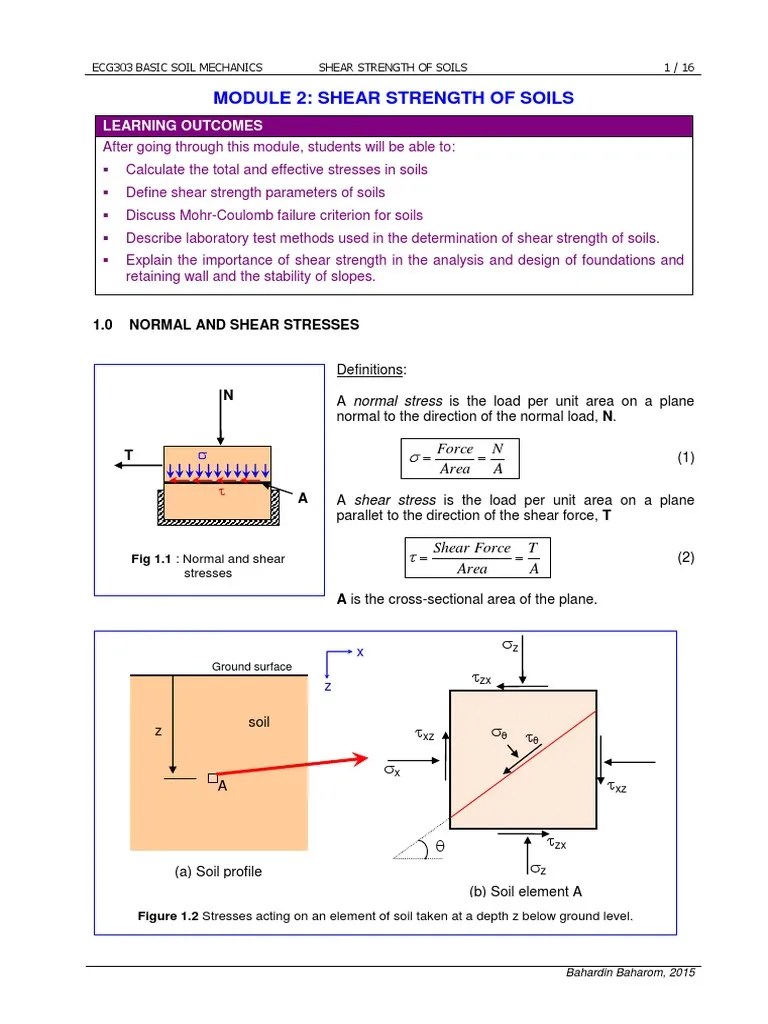 Strength Of Soils | PDF | Soil Mechanics | Strength Of Materials