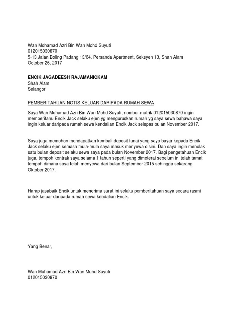 Notis pemberitahuan surat tauliah bagi pihak pemilik sijil pendaftaran kontraktor kerja, bekalan dan perkhidmatan sabah (pukonsa) dan contoh format surat tauliah. Contoh Surat Pemberitahuan Kontrak Ditamatkan