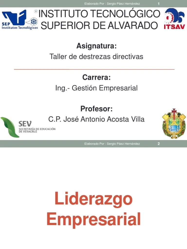 Unidad Ii. Liderazgo Empresarial PDF | PDF | Liderazgo | Toma De Decisiones