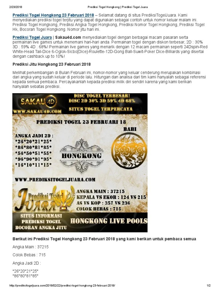 .togel mulai data hk , paito warna hk , live draw hk yang selalu update setiap hari nya di forum ini dan menjadi primadona setiap para pencari togel. Angka Main 2d Hk Malam Ini Terpercaya - Berbagai Permainan
