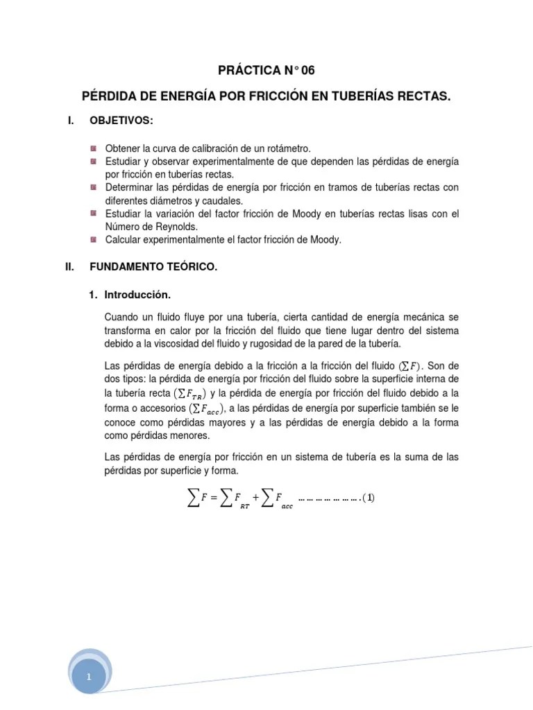 Práctica N 06 Mecanica De Fluido. | PDF | Descarga (hidrología) | Bomba
