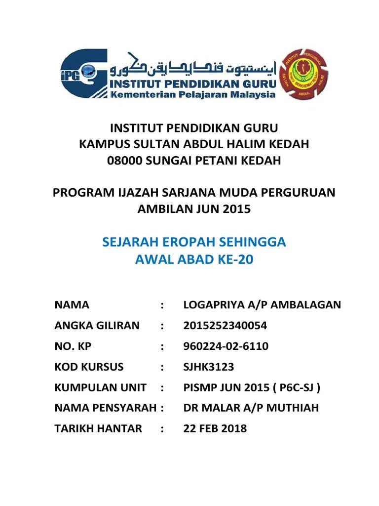 Mkt 243 marketing plan report · cover depan maklumat pelajar . Muka Depan Assignment Pdf