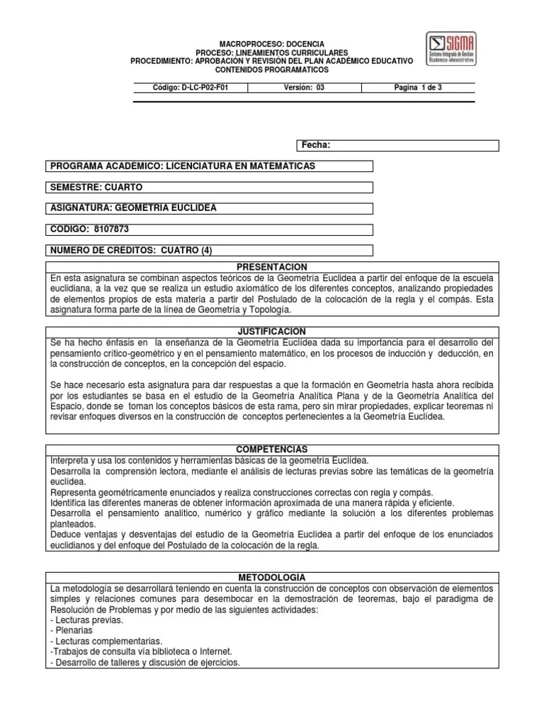 Geometria Euclidiana PDF | PDF | Geometría Euclidiana | Geometría