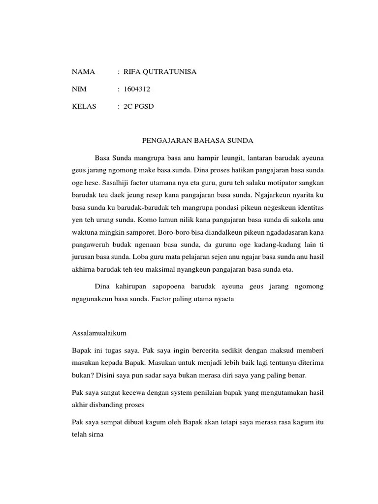 Namun, belakangan ceramah disampaikan justru dengan . Remidi Basa Sunda Pdf