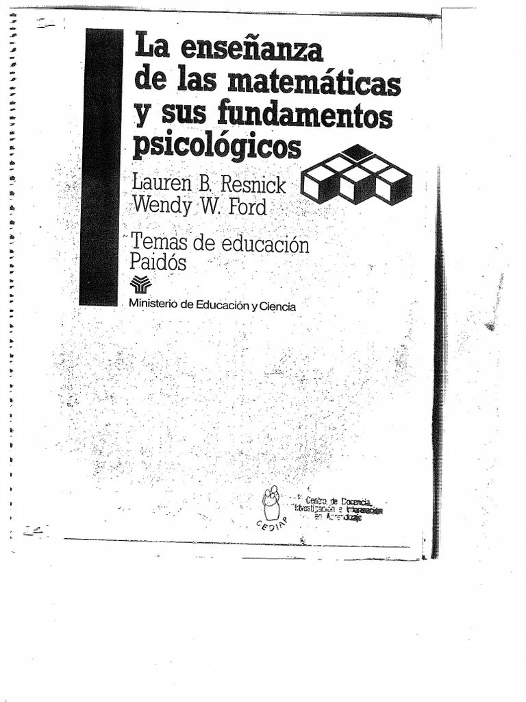 La Ensenanza De Las Matematicas Y Sus Fundamentos Psicologicos PDF | PDF