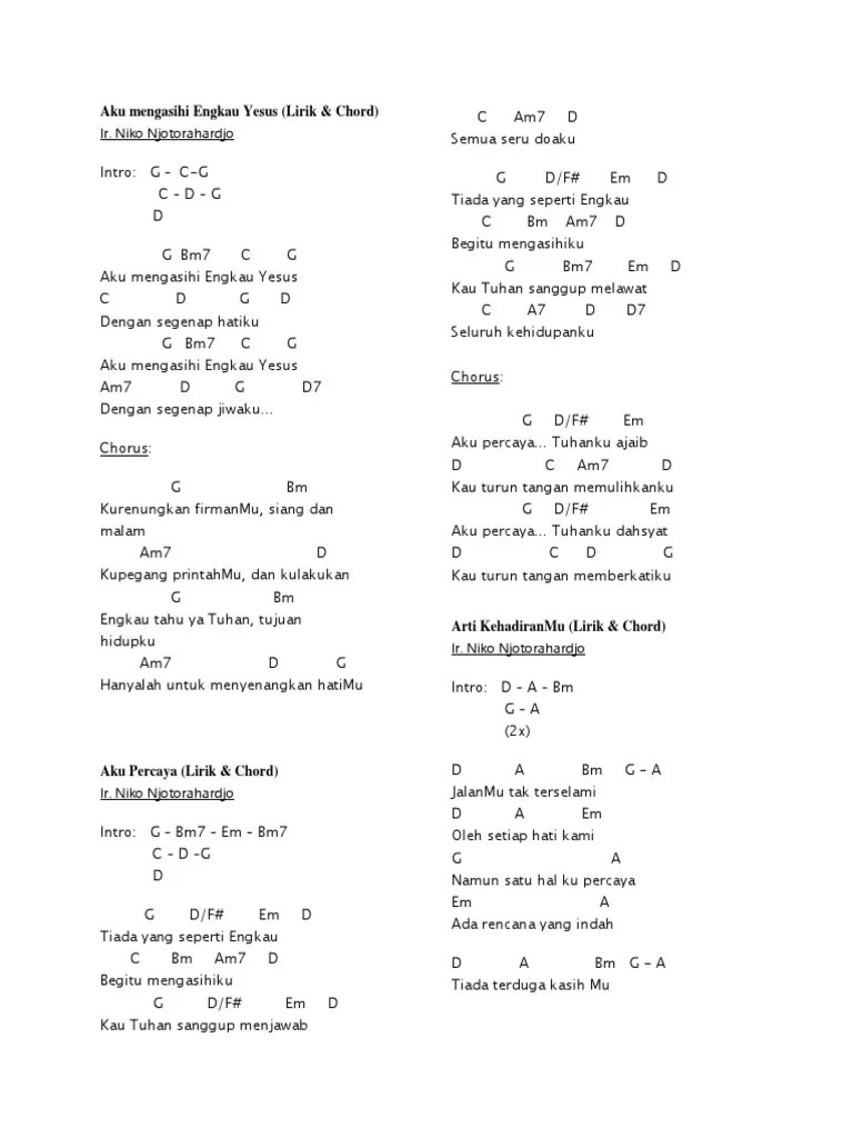 Kunci Gitar Lagu Rohani | PDF