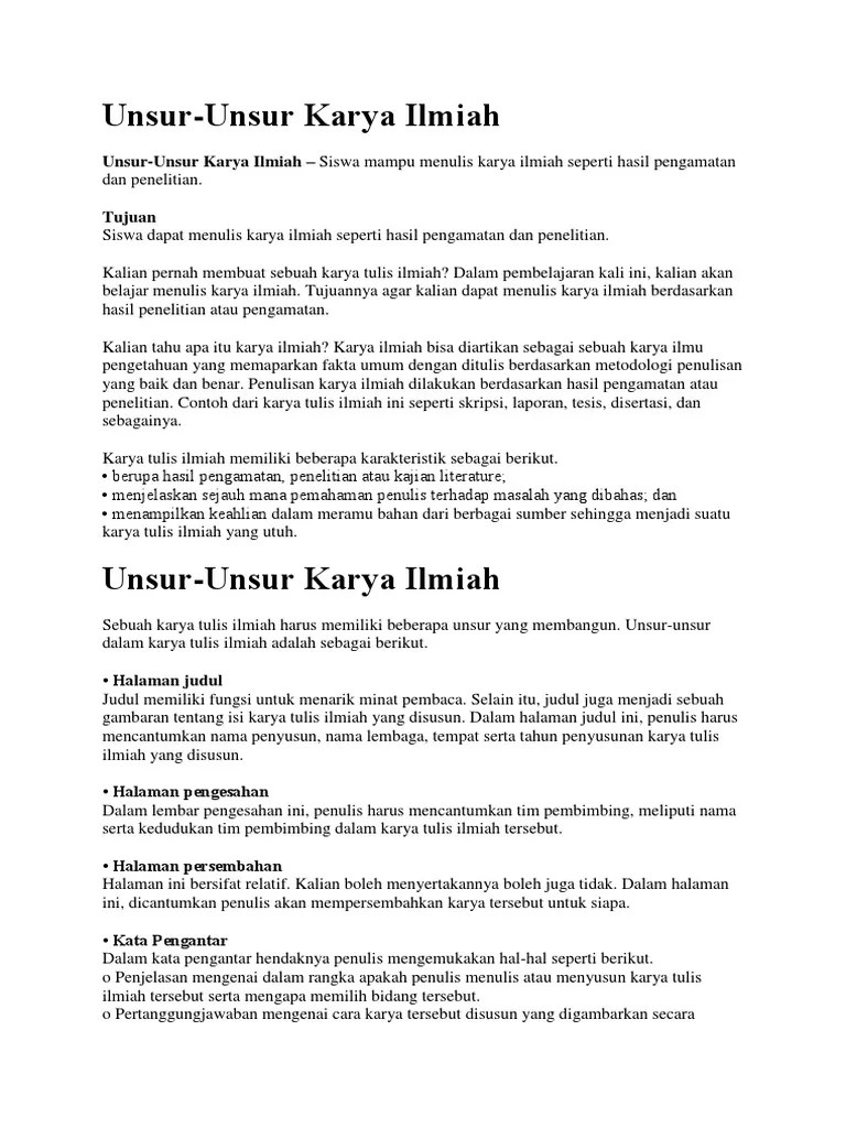 Struktur Dan Kaidah Karya Tulis Ilmiah