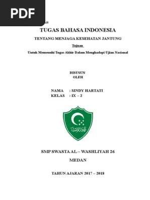 10 Contoh Karya Tulis Ilmiah Kti Yang Baik Benar Akan tetapi nampaknya masih banyak orang yang kurang peduli.