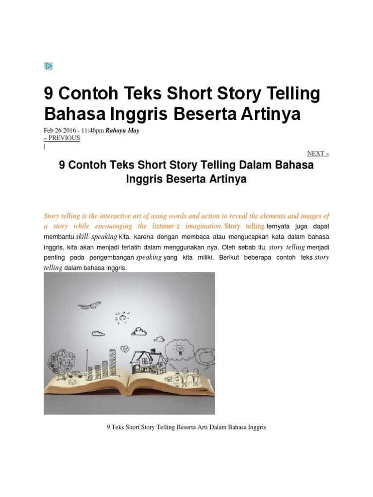 Cerita Fabel Dalam Bahasa Inggris Beserta Artinya Dan Pesan Moralnya