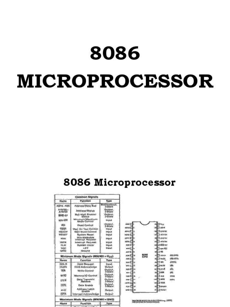 8086 CPU Complete Tutorials | PDF | Assembly Language | Pointer ...