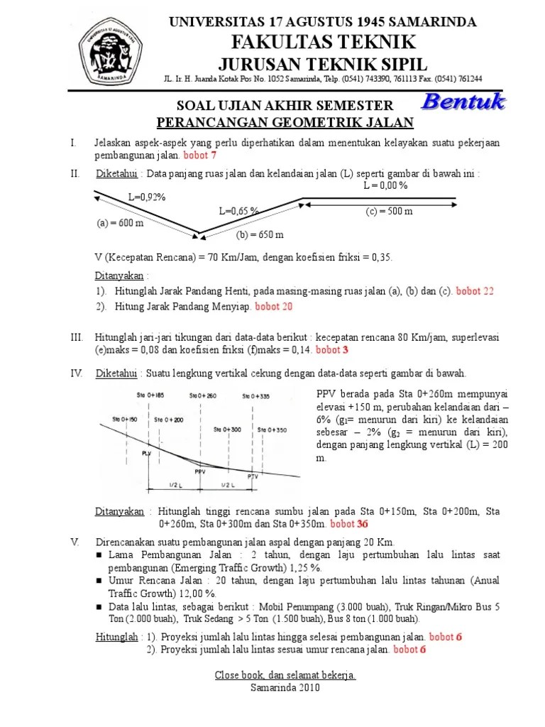 Contoh Tes Masuk Blk : Contoh Soal Tes Masuk Universitas Jurusan Teknik Sipil ...