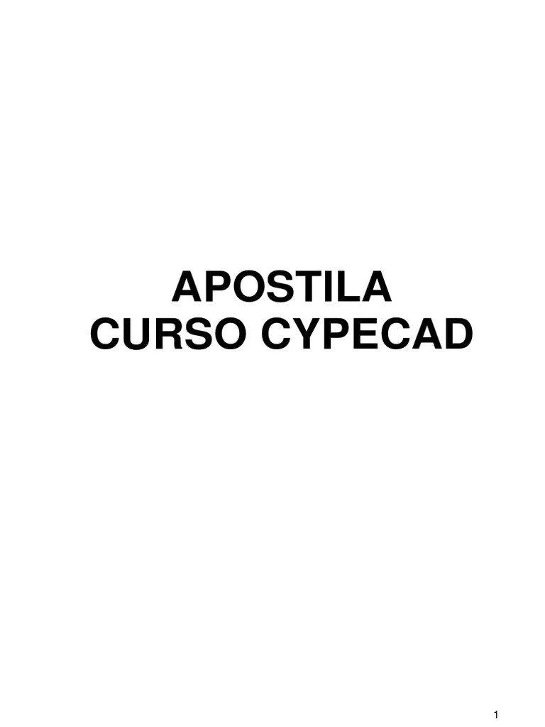 APOSTILA CYPECAD - Básico | PDF | Janela (informática) | Desenho