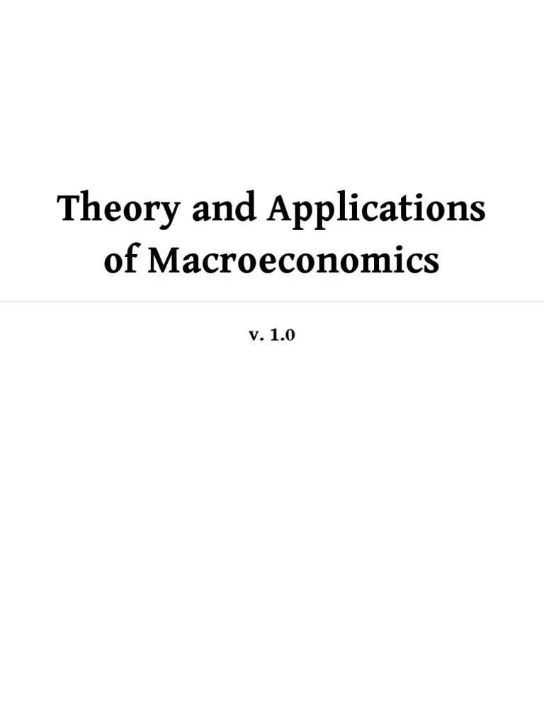 Check spelling or type a new query. Theory And Applications Of Macroeconomics Inflation Government Budget Balance