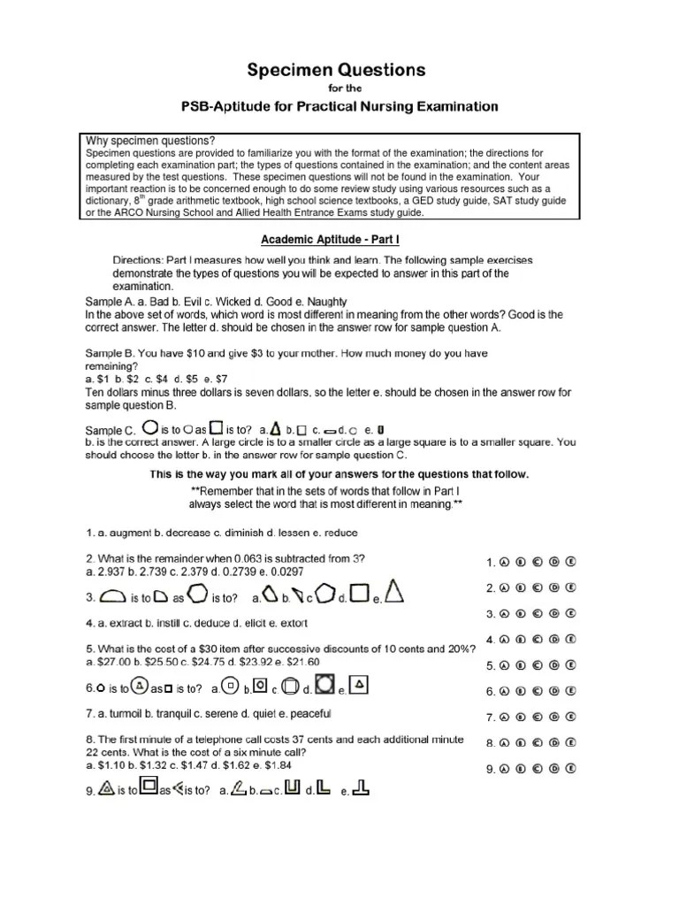 Practice Aptitude Test