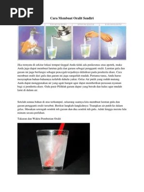 Membuat Cairan Oralit | PDF