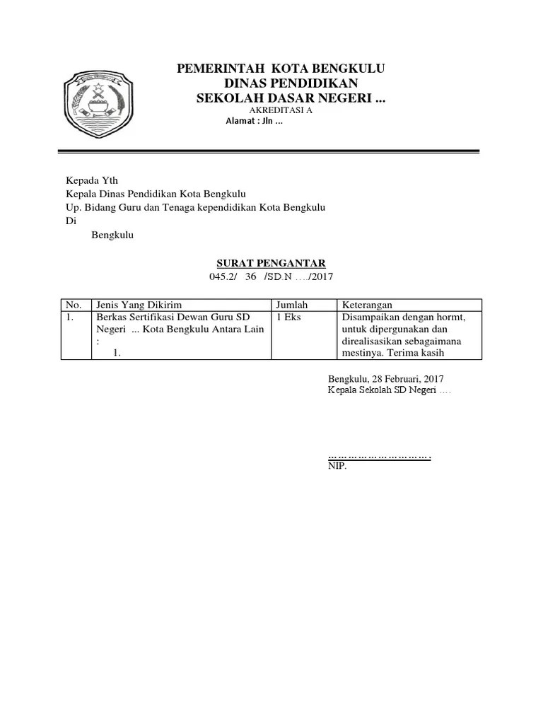Kosngosan akan membantumu bagaimana cara membuatnya. Contoh Surat Pengantar Kepala Sekolah