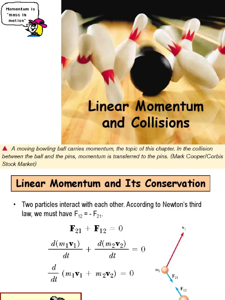 Linear Momentum And Collisions | PDF | Collision | Momentum