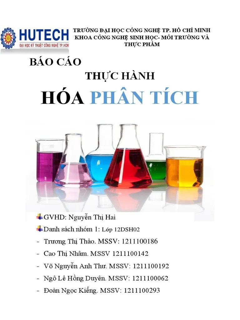 Thuc Hanh Hoa Phan Tich Hoan Chinh Nhom 1 Lop 12dsh02 6449 | PDF