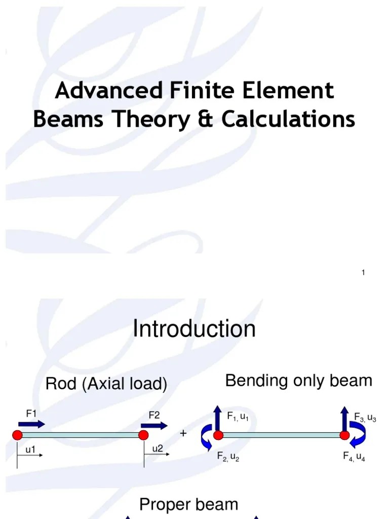 Advanced Finite Element Beams Theory & Calculations | Download Free PDF ...