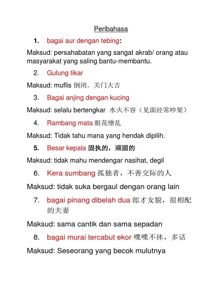 Layari untuk dapat maksud, latihan dan nota peribahasa melayu. Peribahasa Maksud Pdf