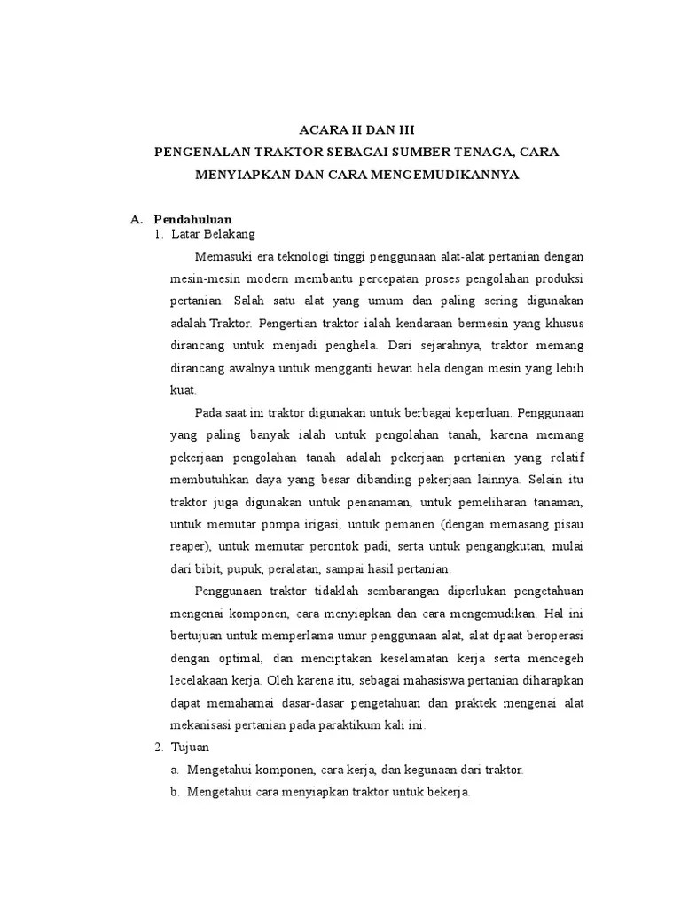 Mekanisasi Pertanian UPN | PDF