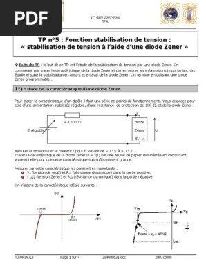 Tp5 Diode Tension Electrique