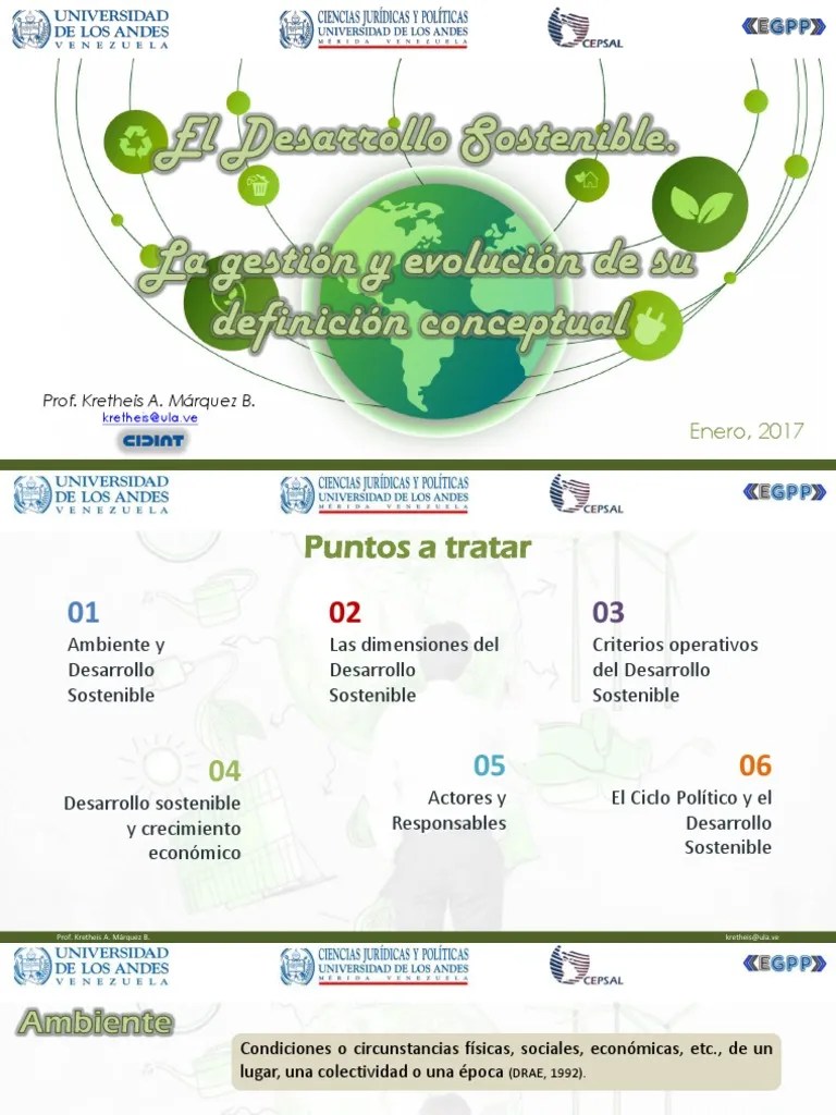 I. El Desarrollo Sostenible | PDF | Desarrollo Sostenible | Sustentabilidad