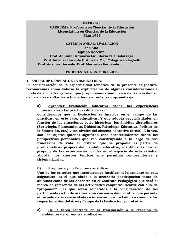 Evaluación | PDF | Evaluación | Maestros