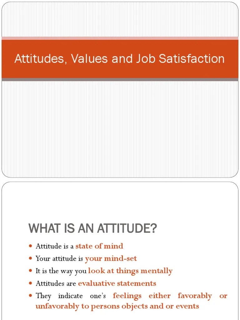 Understanding Attitudes, Values, And The Multifaceted Relationship ...
