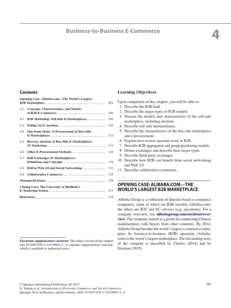 Business To Business E Commerce | PDF | Alibaba Group | E Commerce