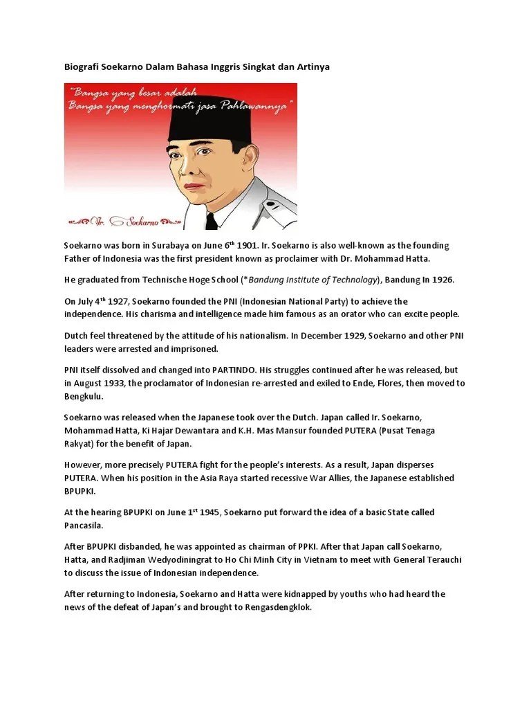 Biografi adalah kisah atau keterangan tentang kehidupan seseorang. Teks Biografi Bahasa Inggris Ki Hajar Dewantara Berbagai Teks Penting