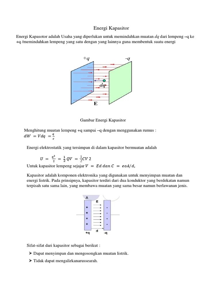 Energi Kapasitor Chimbet