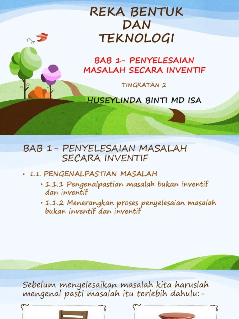 Contoh Masalah Inventif Dan Bukan Inventif - Penyelesaian Masalah Secara Inventif Bab 1