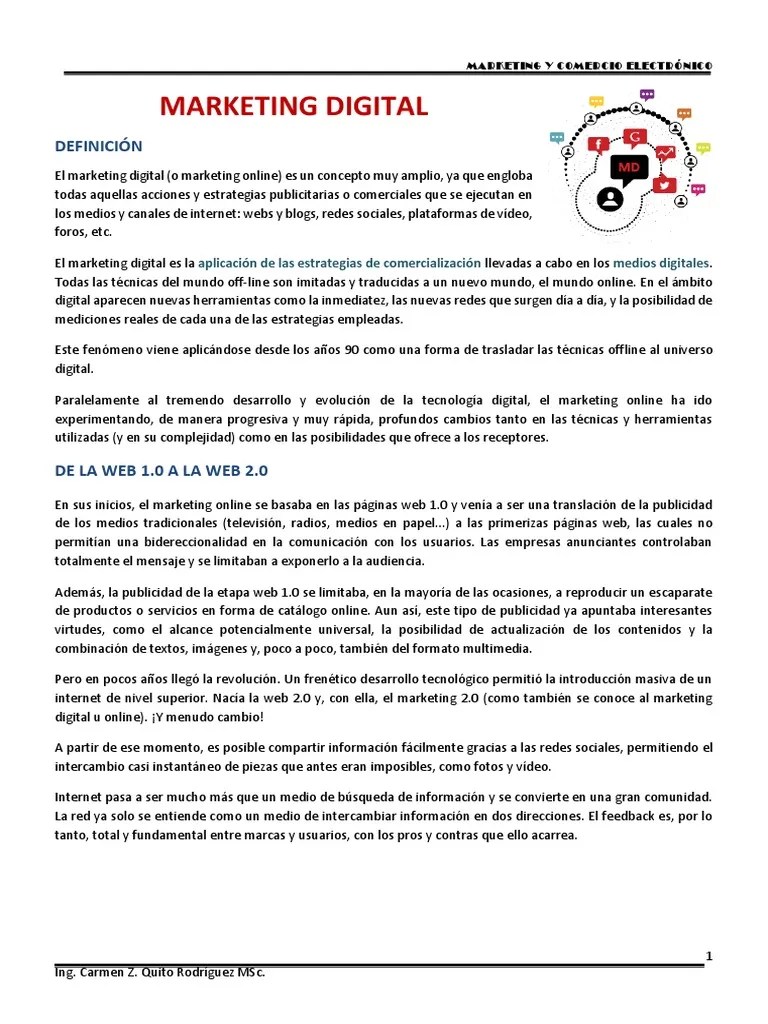 Marketing Y Comercio Digital | PDF | Publicidad Digital | Web 2.0