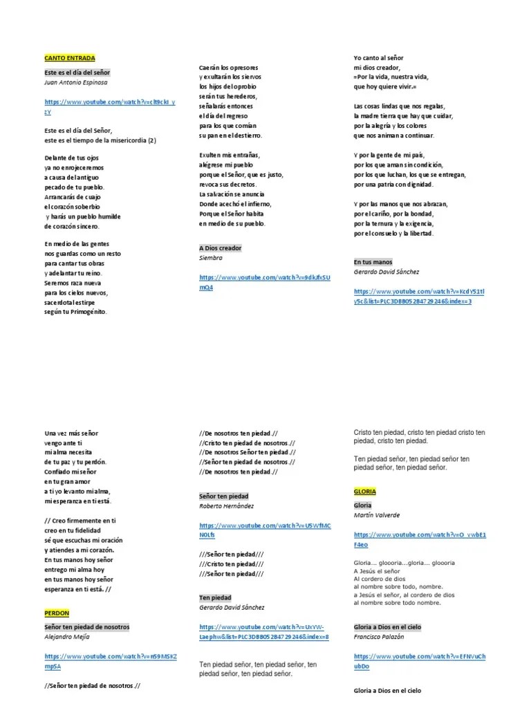 Cancionero Católico | PDF | María, Madre De Jesús | Cristo (título)